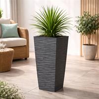 Vaso Aurora Antracite 25X25X46.5 Cm