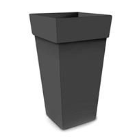 Vaso Melrose Quadro Alto 40X40X65Cm Antracite