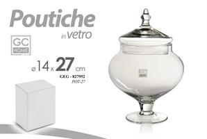 Poutiche Vetro Trasparente 14*27Cm Pot-27
