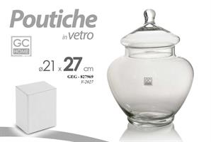 Poutiche Vetro Trasparente 21*27 Cm