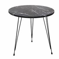 Tavolo (Mdf,Ferro)  39*44 Cm Marmo Nero