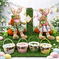 Corsia Con Erba Per Pasqua 25X75X1.8Cm.