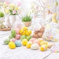 Set 5 Uova Plastica Colorate H.6X4Cm