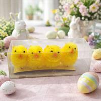 Confezioni 4 Pulcini H. 5Cm. Gialli