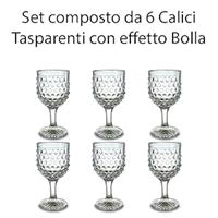 6 Calici Blossom 34 Cl Trasparente