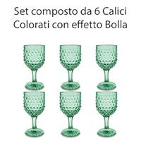 6 Calici Blossom 34 Cl Verde