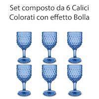 6 Calici Blossom 34 Cl Blu