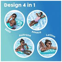 Amaca Lounge Catching Rays 1,40mx87cm,Comoda rete CoolDown 1Adulto 100kg
