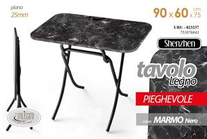 Tavolo Rettangolare  Neromarmo 90*60*75 cm