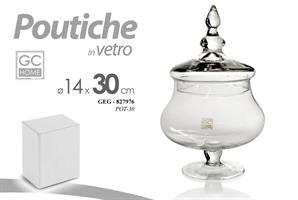 Poutiche Vetro Trasparente 14*30 Cm