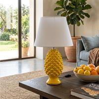 Lampada Pigna Giallo 52 Cm