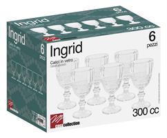 6 Calici Ingrid Cc 300 In Vetro