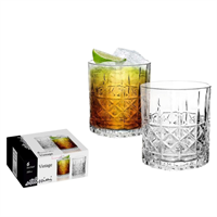 6 Bicchieri Vetro Vintage  300 Ml