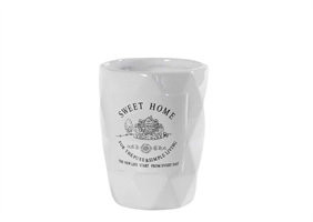 Bicchiere Da Bagno Ceramica 10 Cm Bianco