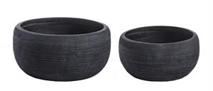 Vaso Graffiti Ciotola Nero S