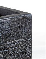 Vaso Graffiti Quadrato Nero Alto S
