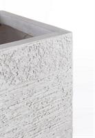 Vaso Graffiti Quadrato Bianco Alto L