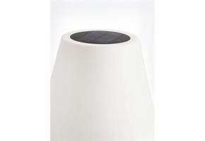 Piantana solare led speaker bianca h150cm