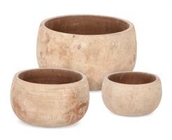 Vaso Minh Basso Terracotta Marrone M