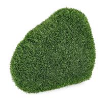 Decorazione Erba Sintetica Sasso 40x21 H