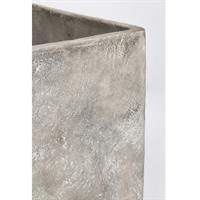 Vaso Meli Quadrato Basso Grigio L