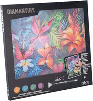 Diamantiny Quadro Tropical Flowers