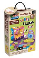 Lisciani Montessori Baby Wood Cubes And Logic 2 in 1