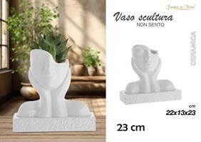 Vaso 23 Cm Non Sento Bianco