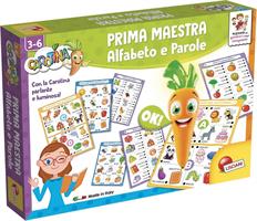 Lisciani Carotina Prima Maestra Maxi Schede Alfabeto e Parole