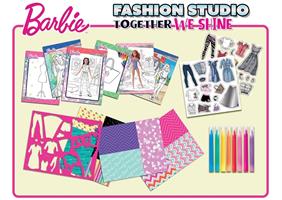 Lisciani Barbie Sketchbook Together We Shine-Fashion Studio