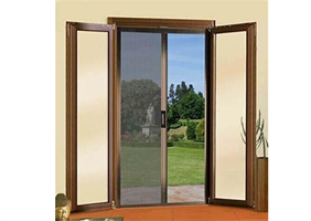 Zanzariera a rullo in alluminio laterale 150x250cm marrone