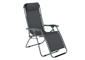 Sdraio Relax Virtus 165x65x113H cm Colore Grigio Hu-113