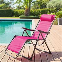 Sdraio Relax Virtus 165x65x113H cm Colore Fuxia Hu-114