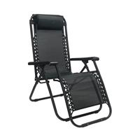 Sdraio Relax Virtus 165x65x113H cm Colore Nero Hu-115w