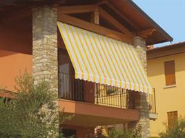 Tenda da Sole a Caduta 3x2.5 Mt Senza Cassone Giallo/Bianco