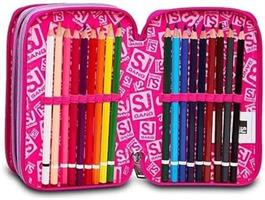 Stock Astuccio 3 Zip Sj Gang Heart Lolly