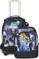 Zaino-Trolley Scuola Jack -3Wd+ Detach Seven  Sprint Paint Boy