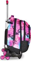 Zaino-Trolley Scuola Jack -3Wd+ Detach Seven Sprint Paint Girl