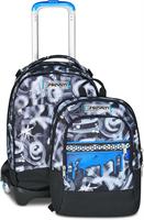 Zaino-Trolley Scuola Jack -3Wd+ Detach Seven Quick Graffiti Boy