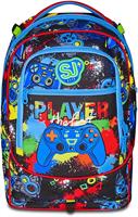 Zaino-Trolley Scuola Jack-3Wd+ Sj Gang Game-Led Boy