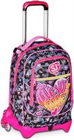 Zaino-Trolley Scuola Jack-3Wd+ Sj Gang Game-Led Girl