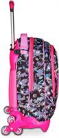 Zaino-Trolley Scuola Jack-3Wd+ Sj Gang Game-Led Girl