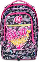 Zaino-Trolley Scuola Jack-3Wd+ Sj Gang Game-Led Girl