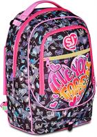 Zaino-Trolley Scuola Jack-3Wd+ Sj Gang Game-Led Girl
