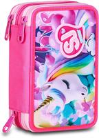 Astuccio 3 Zip Sj Gang Flyunicorn Girl