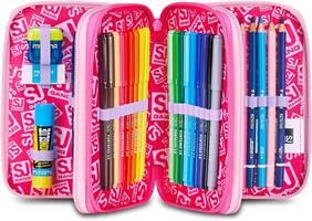 Astuccio 3 Zip Sj Gang Flyunicorn Girl