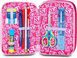 Astuccio 3 Zip Sj Gang Flyunicorn Girl