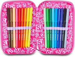 Astuccio 3 Zip Sj Gang Flyunicorn Girl
