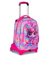 Zaino-Trolley Scuola Jack-3Wd+ Sj Gang Cat Led