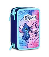Astuccio 3 Zip Lilo & Stitch Cute And Fluffy